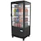 Koolmore Countertop Refrigerator Display Case Commercial Beverage Cooler with LED lighting CDCU-3C-BK - alternate 1